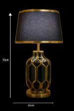 Das Licht  Das Licht Gilded Ceramic Accent Lamp - Image 2