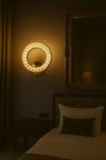 Das Licht Crystal Vintage Round Wall Light