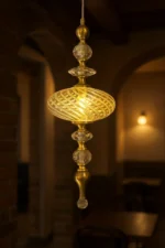 Das Licht Golden Crystal Cascade Wall Sconce