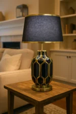 Das Licht  Das Licht Gilded Ceramic Accent Lamp