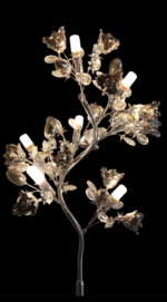 Das Licht Illuminated Crystal Flower Floor Lamp - Image 3
