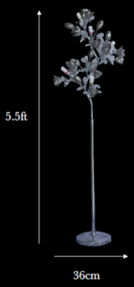 Das Licht Illuminated Crystal Flower Floor Lamp - Image 2