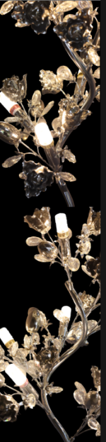 Das Licht Illuminated Crystal Flower Floor Lamp - Image 4