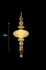 Das Licht Golden Crystal Cascade Wall Sconce - Image 2