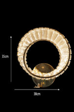 Das Licht Crystal Vintage Round Wall Light - Image 2