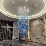 Das Licht Eisblaue Lichterkaskade