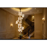 Das Licht FloraLux Vertica Blossom Cluster Glass Chandelier