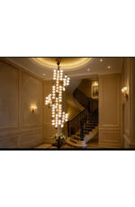 Das Licht FloraLux Vertica Blossom Cluster Glass Chandelier