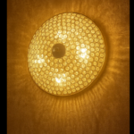 Das Licht Textured Disc Ceiling Chandelier