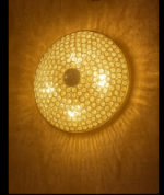 Das Licht Textured Disc Ceiling Chandelier