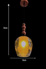 Das Licht Globular Amber Pendant - Image 2