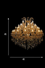 Das Licht Ornate chandelier, Maria Theresa style - Image 2