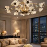 Das Licht Glistening Floret Chandelier