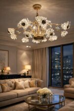 Das Licht Glistening Floret Chandelier