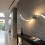 wellen led wandleuchte